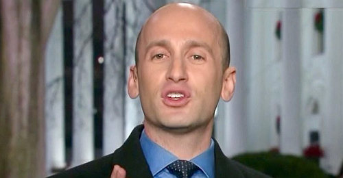 Stephen Miller Left His Lacefront Back at the Crib, Does Interview Without His Spray-On Baby Hair Stephen Miller Left His Lacefront Back at the Crib, Does Interview Without His Spray-On Baby Hair