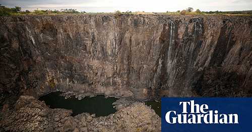 Victoria Falls dries to a trickle after worst drought in a century
