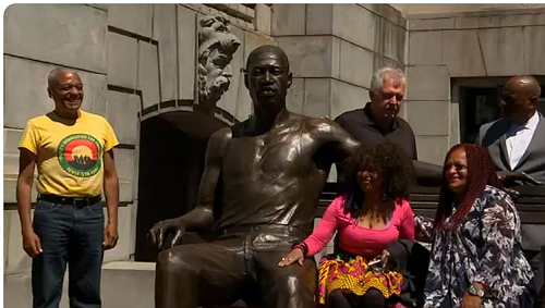 'Remember Why They Marched': George Floyd Statue Unveiled In Newark In Honor of Juneteenth