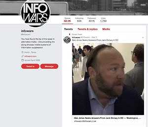 Twitter Finally Bans Alex Jones and Infowars, Citing Abuse Twitter Finally Bans Alex Jones and Infowars, Citing Abuse