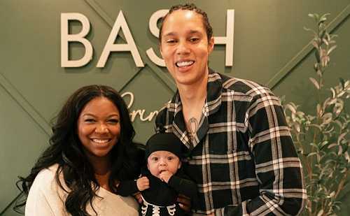 BRITTNEY GRINER AND WIFE CHERELLE SHARE FIRST PHOTOS OF THEIR BABY BOY