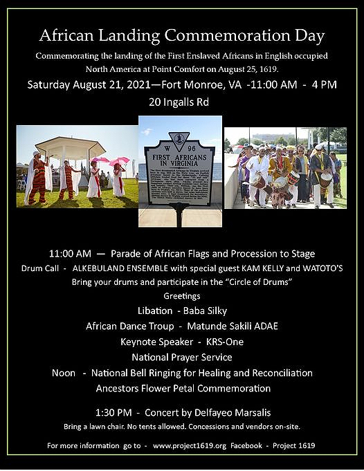 Parade starts at 11 AM #Aug21st #AfrikanLanding #1619#1619project #Virginia #DrumCall #Flags